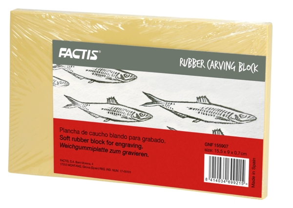 Factis Rubber Carving Block 15,5 x 9 x 0,7 cm