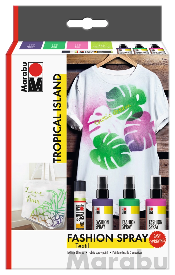 Marabu Fashion Spray Trend set "Tropical Island"