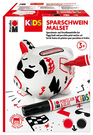 Marabu KiDS Porcelain & Glass Marker PIGGY BANK