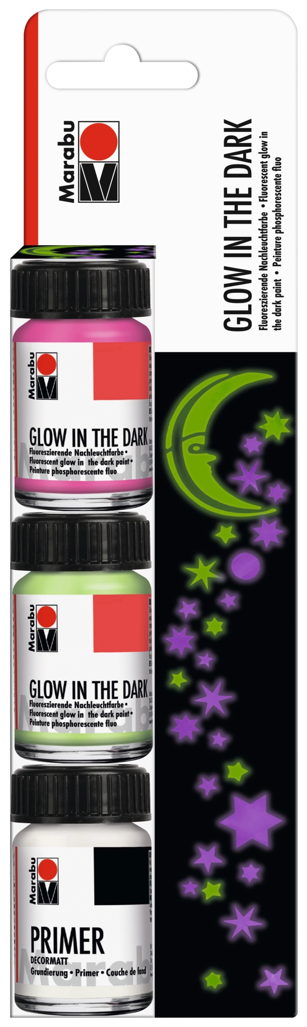 Marabu GLOW IN THE DARK set DREAM