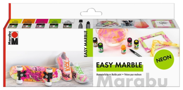 Marabu easy marble set NEON
