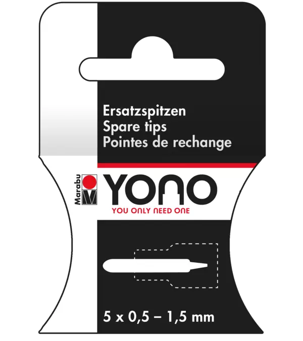 Marabu YONO Marker Spare tips 5 x 0.5-1.5 mm