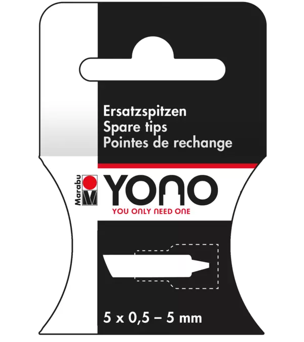 Marabu YONO Marker Spare tips 5 x 0.5-5 mm