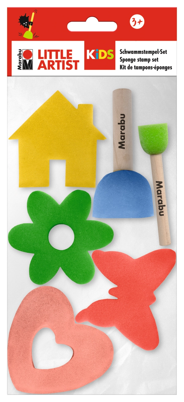 Marabu KiDS Little Artist Sponge stamp set