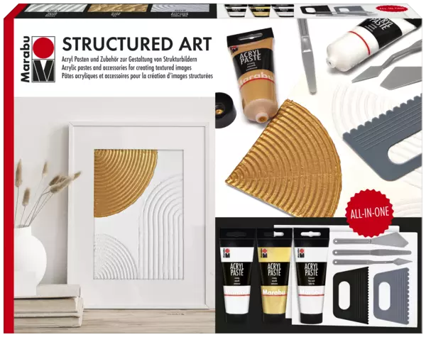 Marabu Acrylic pastes set STRUCTURED ART