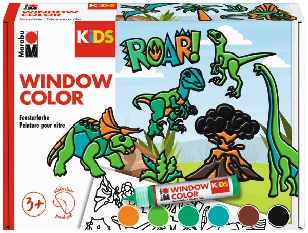 Marabu KiDS Window Colour Set "Dinosaurs"